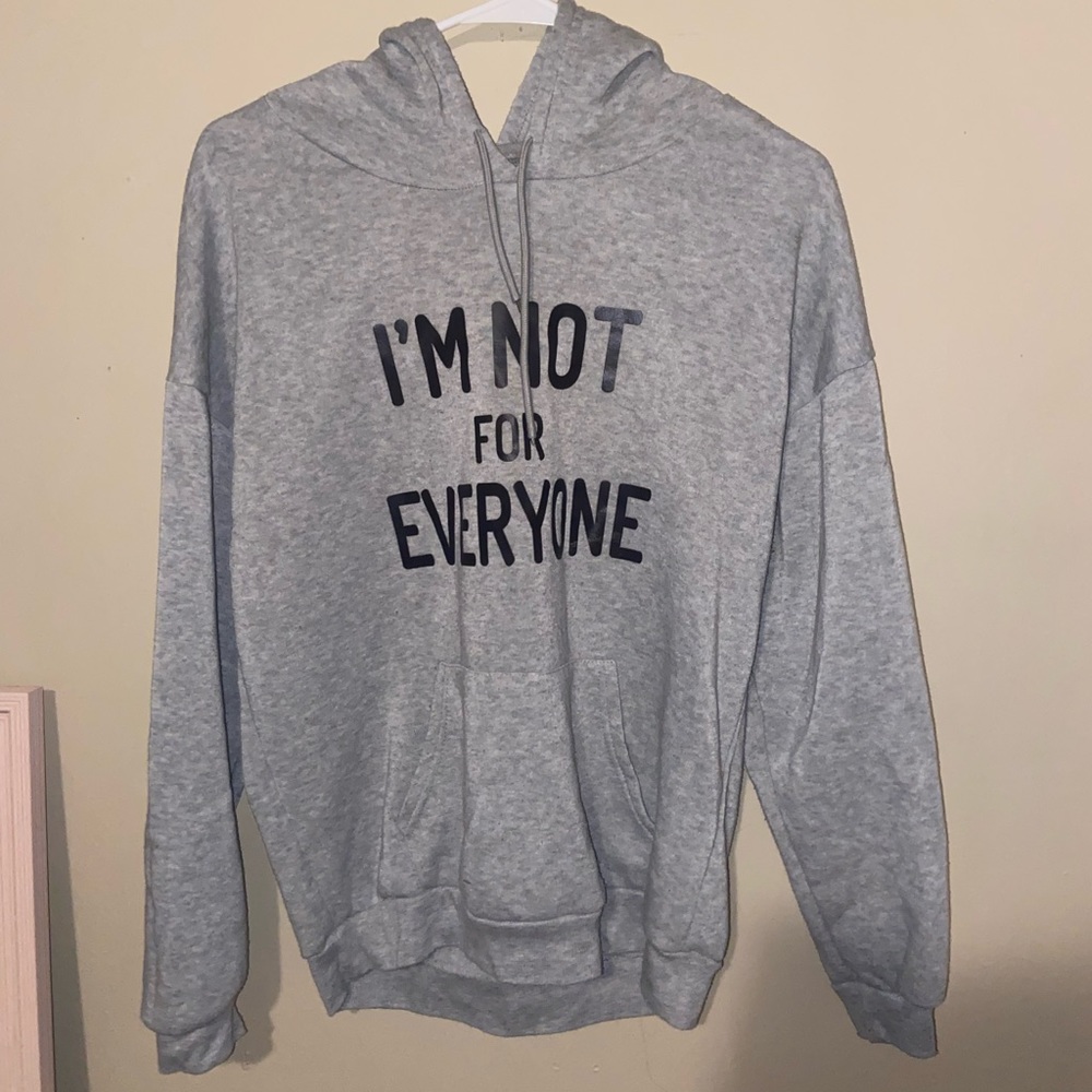 Gray graphic women’s hoodie